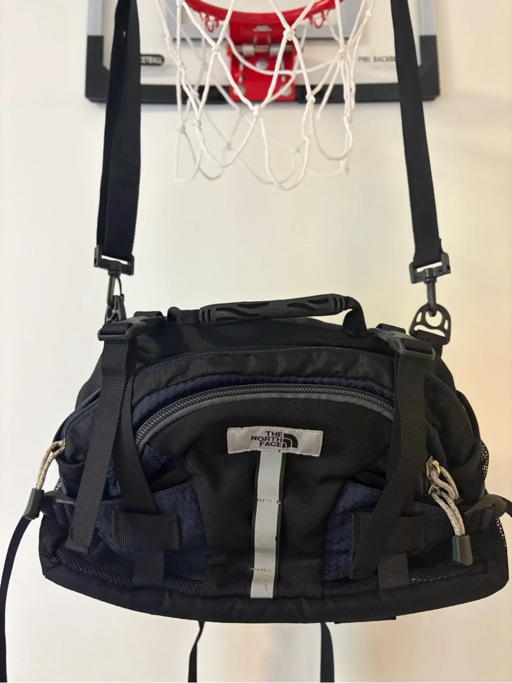 Vintage 90s The North Face Lumbar Pack - Black/navy Blue - EXCELLENT Condition